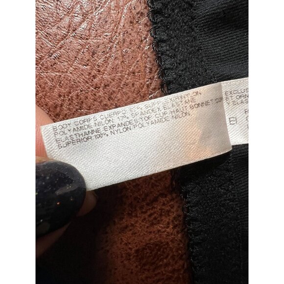 Wacoal Womens Body By Unlined Underwire Racerback Bra Black 32D EUC - Picture 7 of 8